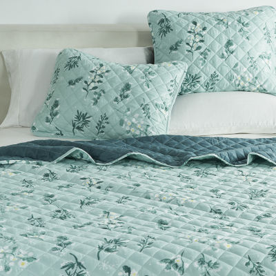 Linery Winter Botanical Reversible Quilt Set