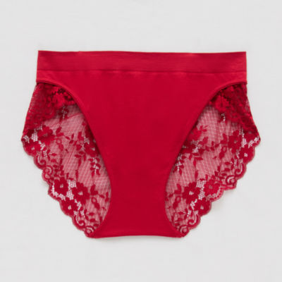 Ambrielle Seamless  Lace High Cut Panty 12p050