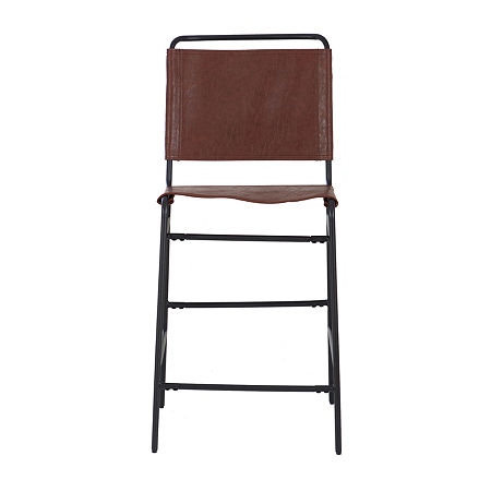 Winleigh Counter Height Upholstered Bar Stool, One Size, Brown