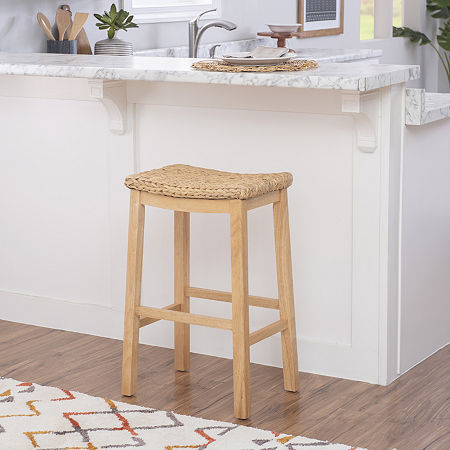 Graham Hyacinth Bar Stool, One Size, Brown