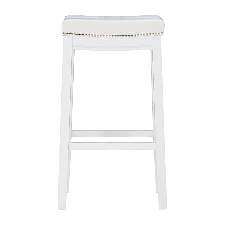 Coovewood Upholstered Bar Stool, One Size, White