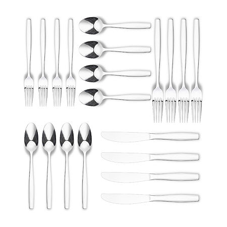 Ornative Amias 20-pc. Flatware Set, One Size, Silver