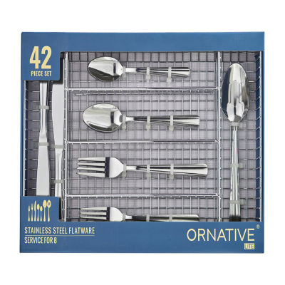 Ornative™ Alicja 42-pc. Flatware Set + Caddy