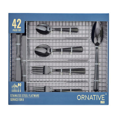 Ornative™ Alicja 42-pc. Flatware Set & Caddy