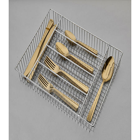 Ornative Alicja 42-pc. Flatware Set + Caddy, One Size, Gold