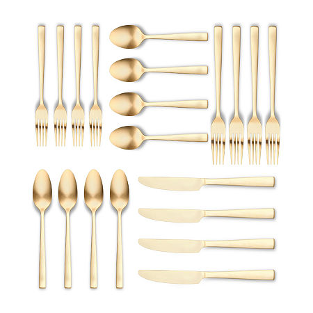 Ornative Lola 20-pc. Flatware Set, One Size, Gold