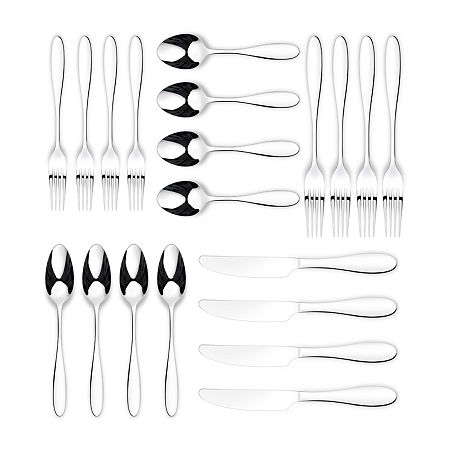 Ornative Amadea 20-pc. Flatware Set, One Size, Silver