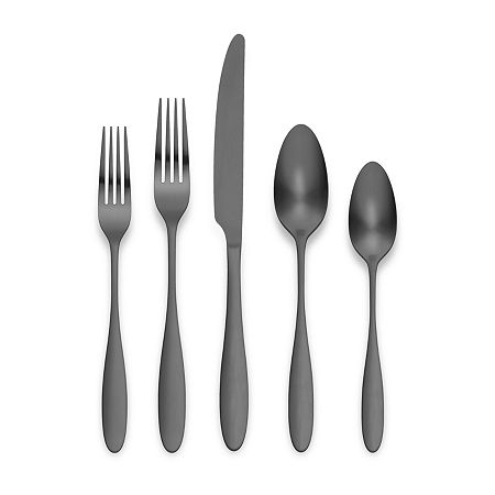 Ornative Amadea 20-pc. Flatware Set, One Size, Black