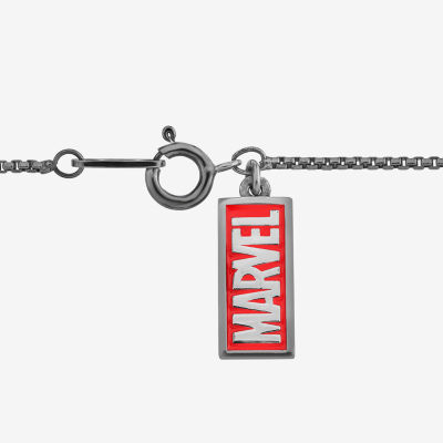 Womens 1/6 CT. T.W. Natural Black Diamond 14K Rose Gold Over Silver Sterling Silver 18 Inch Pendant Necklace