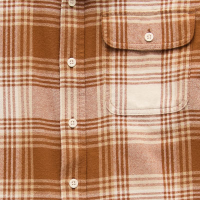 Thereabouts Little & Big Kid Boys Long Sleeve Regular Fit Flannel Shirt