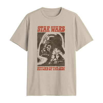Mens Crew Neck Short Sleeve Classic Fit Star Wars Big and Tall Graphic T-Shirt