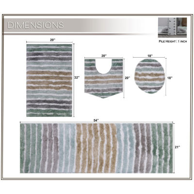 Home Weavers Inc Impression 4-pc. Bath Rug Set