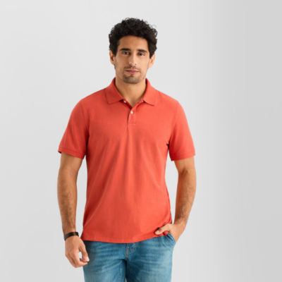 St. John's Bay Premium Stretch Mens Classic Fit Short Sleeve Polo Shirt