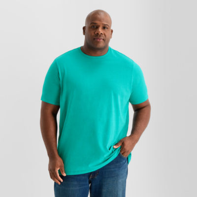 St. John's Bay Super Soft Mens Crew Neck Short Sleeve Quick Dry Stretch Fabric Big and Tall T-Shirt