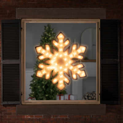 Northlight 20in Prelit Snowflake Christmas Window Decor