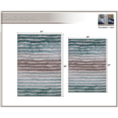 Home Weavers Inc Impression 2-pc. Bath Rug Set