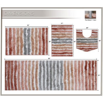 Home Weavers Inc Impression 4-pc. Bath Rug Set