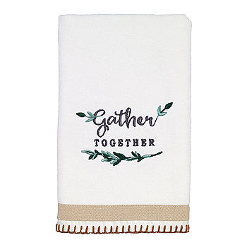 Avanti Modern Farmhouse Fingertip Towel - White