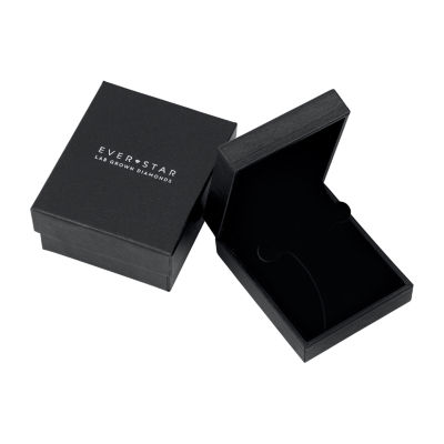 (H-I / I1) Womens 1 CT. T.W. Lab Grown White Diamond 10K White Gold 22.5mm Hoop Earrings