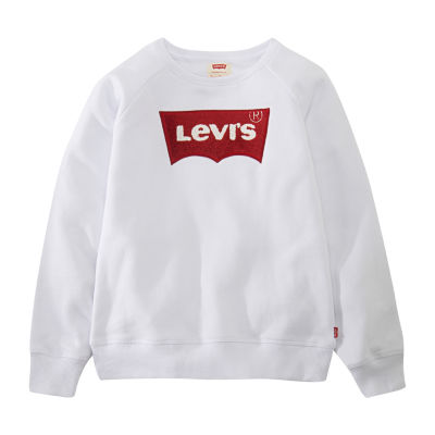Levi's Big Girls Crew Neck Long Sleeve Sweatshirt