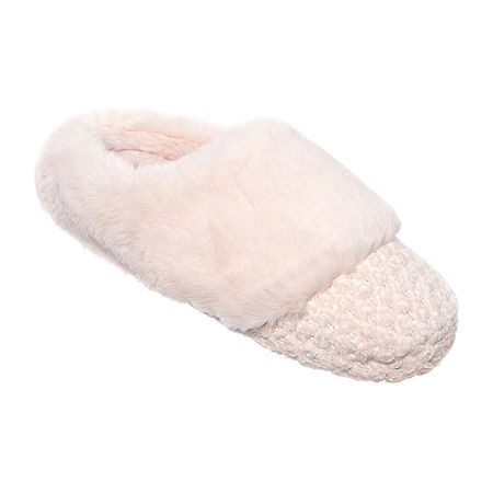  -Cuddl Duds Chenille Womens Clog Slippers