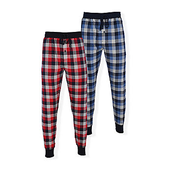 Hanes Premium Men's French Terry Jogger Pajama Pants - Blue Xl