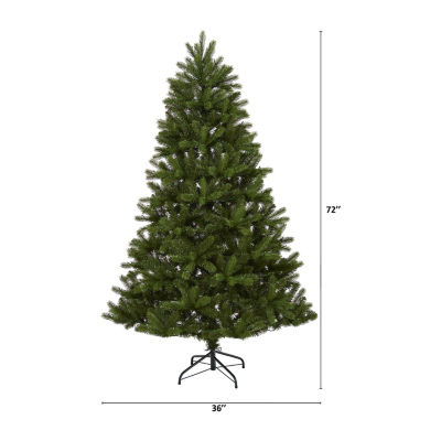 Nearly Natural 6 Foot Natural Look Spruce With 350 Led Lights Pre-Lit Christmas Tree