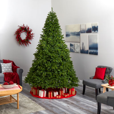 Nearly Natural 9 Foot Natural Look Spruce With 4443 Tips And 1000 Clear Led Lights Pre-Lit Christmas Tree