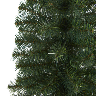 Nearly Natural 2 Foot Pine Pre-Lit Christmas Tree