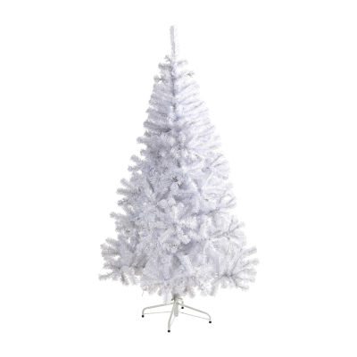 Nearly Natural 6 Foot White Pine With 680 Bendable Branches Christmas Tree