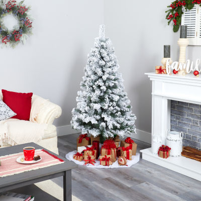 Nearly Natural Foot West Virginia Flocked Fir Christmas Tree