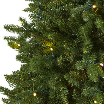 Nearly Natural 5 Foot Fir With 150 Led Lights Pre-Lit Christmas Tree
