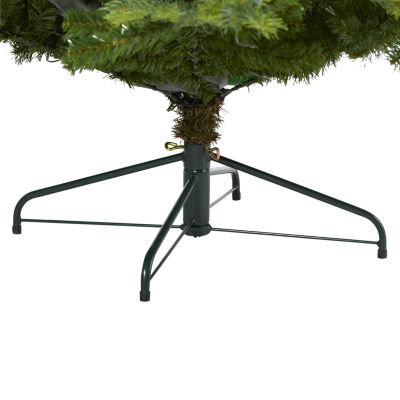 Nearly Natural 8 Foot North Carolina Spruce With 1303 Bendable Branches And 650 Clear Lights Pre-Lit Christmas Tree