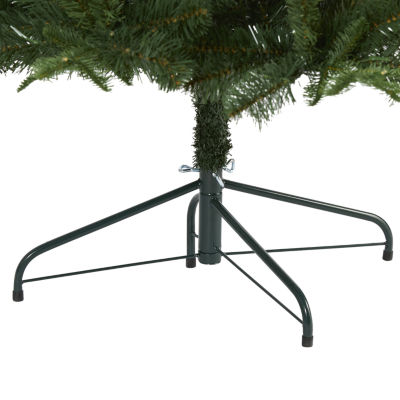 Nearly Natural 7 Foot Grand Teton Flat Back Spruce With 953 Bendable Branches And 220 Clear Led Lights Pre-Lit Christmas Tree