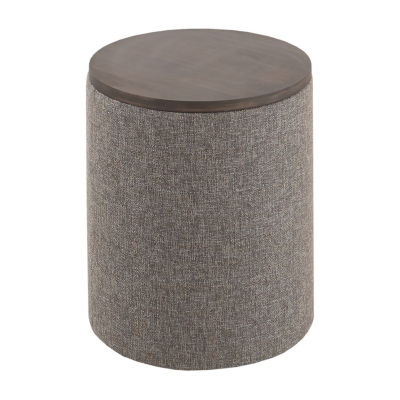 INK+IVY Arta Upholstered Storage Ottoman, Color Gray JCPenney
