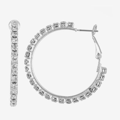 Monet Jewelry Silver Tone Hoop Earrings