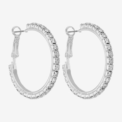 Monet Jewelry Silver Tone Hoop Earrings