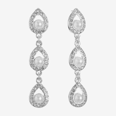 Monet Jewelry Glass Drop Earrings