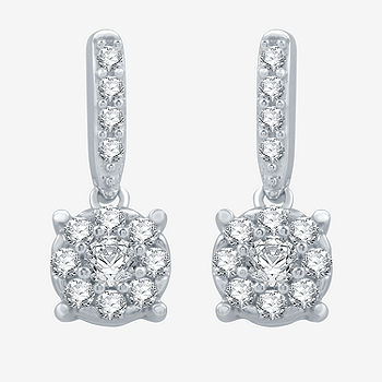 Color Blossom Earrings Yellow Gold, White Gold And PavÃ© Diamond - Jewelry  - Categories