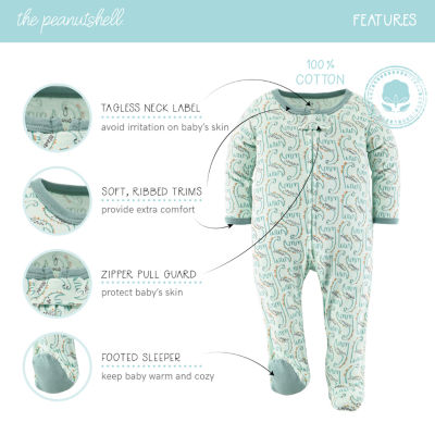 The Peanutshell Dino Baby Boys 3-pc. Sleep and Play