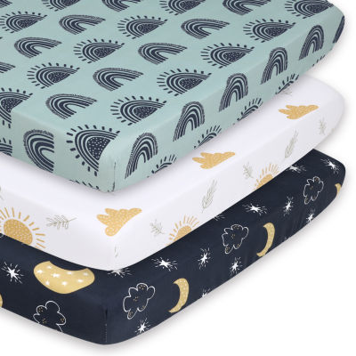 The Peanutshell Day And Night 3-pc. Playard Sheet