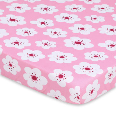 The Peanutshell Mod Floral 3-pc. Playard Sheet