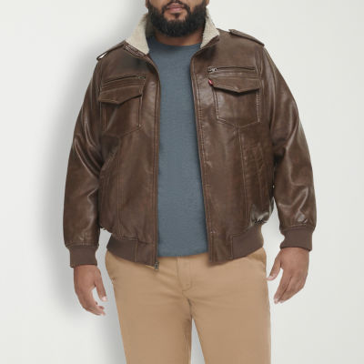 Levi's® Faux Leather Bomber Jacket Big and Tall