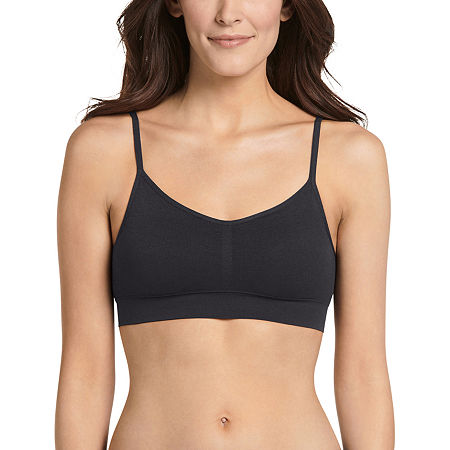 Jockey Modern Micro Stretch Seamfree Cami Strap Bralette- 2404, X-large, Black -  12312310091