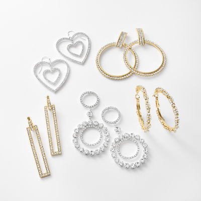 Mixit Womens 26.5mm Hoop Earrings