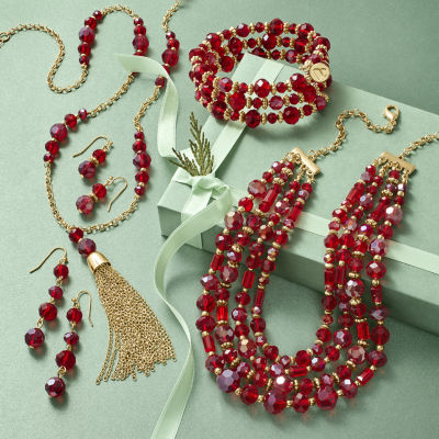 Liz Claiborne Tassel Womens Round 30 Inch Pendant Necklace