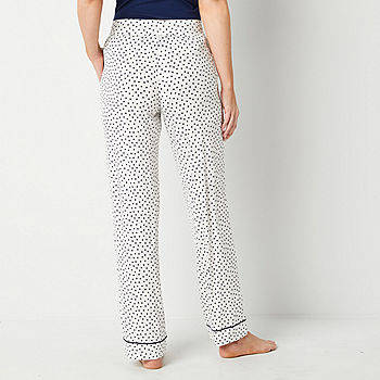 Liz Claiborne Cool and Calm Womens Tall Pajama Pants, Color: Homecoming Dot  - JCPenney