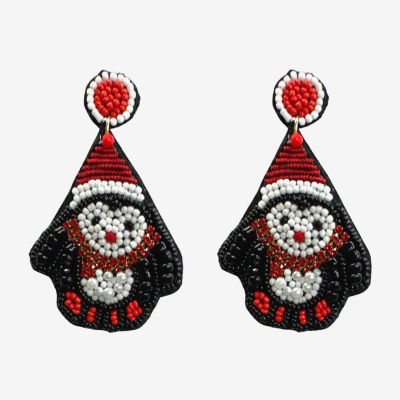 Bijoux Bar Seed Bead Penguin Drop Earrings