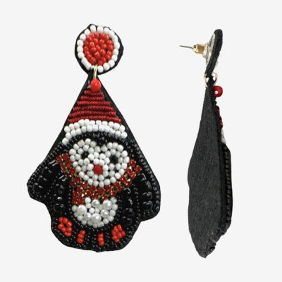 Bijoux Bar Seed Bead Penguin Drop Earrings