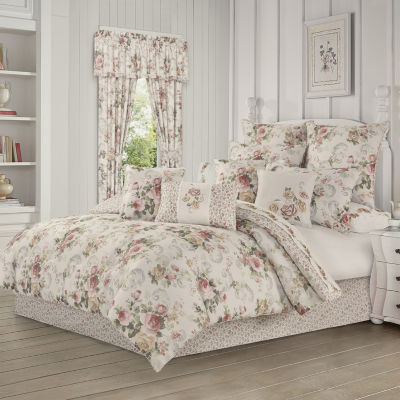 Royal Court Chablis 4-pc. Floral Midweight Comforter Set